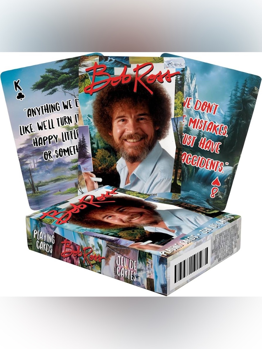 🃏 2 for $15: Bob Ross Painting Quotes Playing Cards Set
